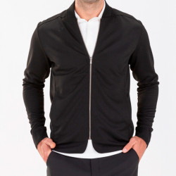 Jacket "Pasarela" zwart met klein borstlogo